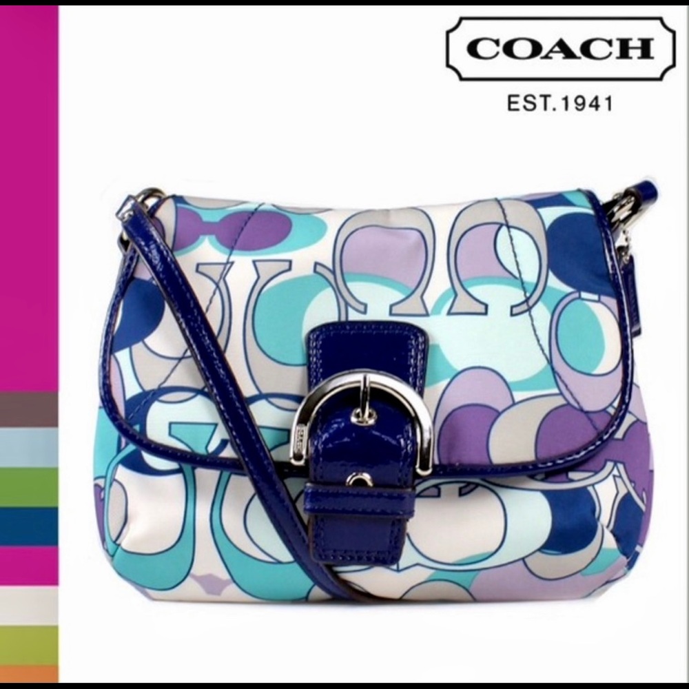 Coach Vintage Kyra Daisy Scarf Print Crossbody